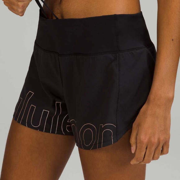 LULULEMON SPEED UP LINED BLACK SHORTS SIZE 4 - Picture 2 of 11